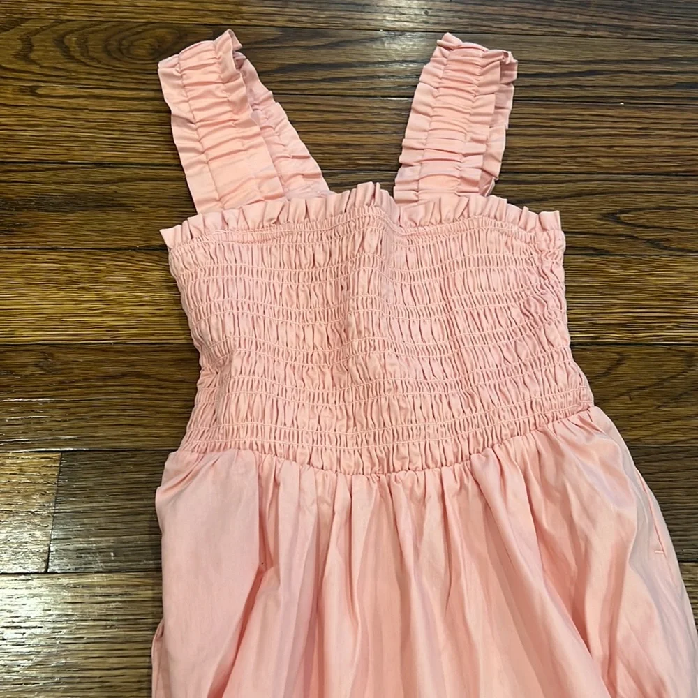 Abercrombie & Fitch Pink Tiered Maxi Dress
